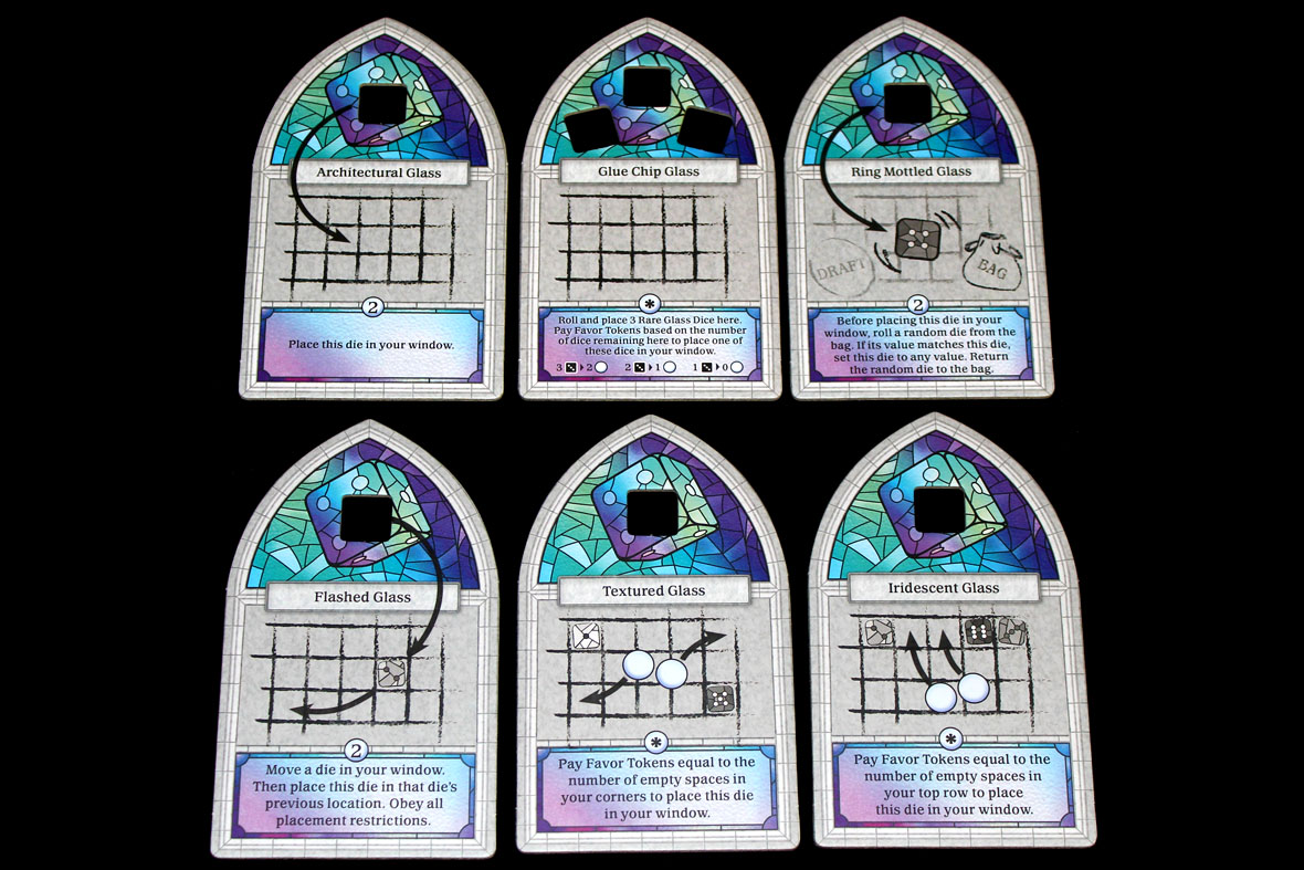 Rare Glass Dice Windows