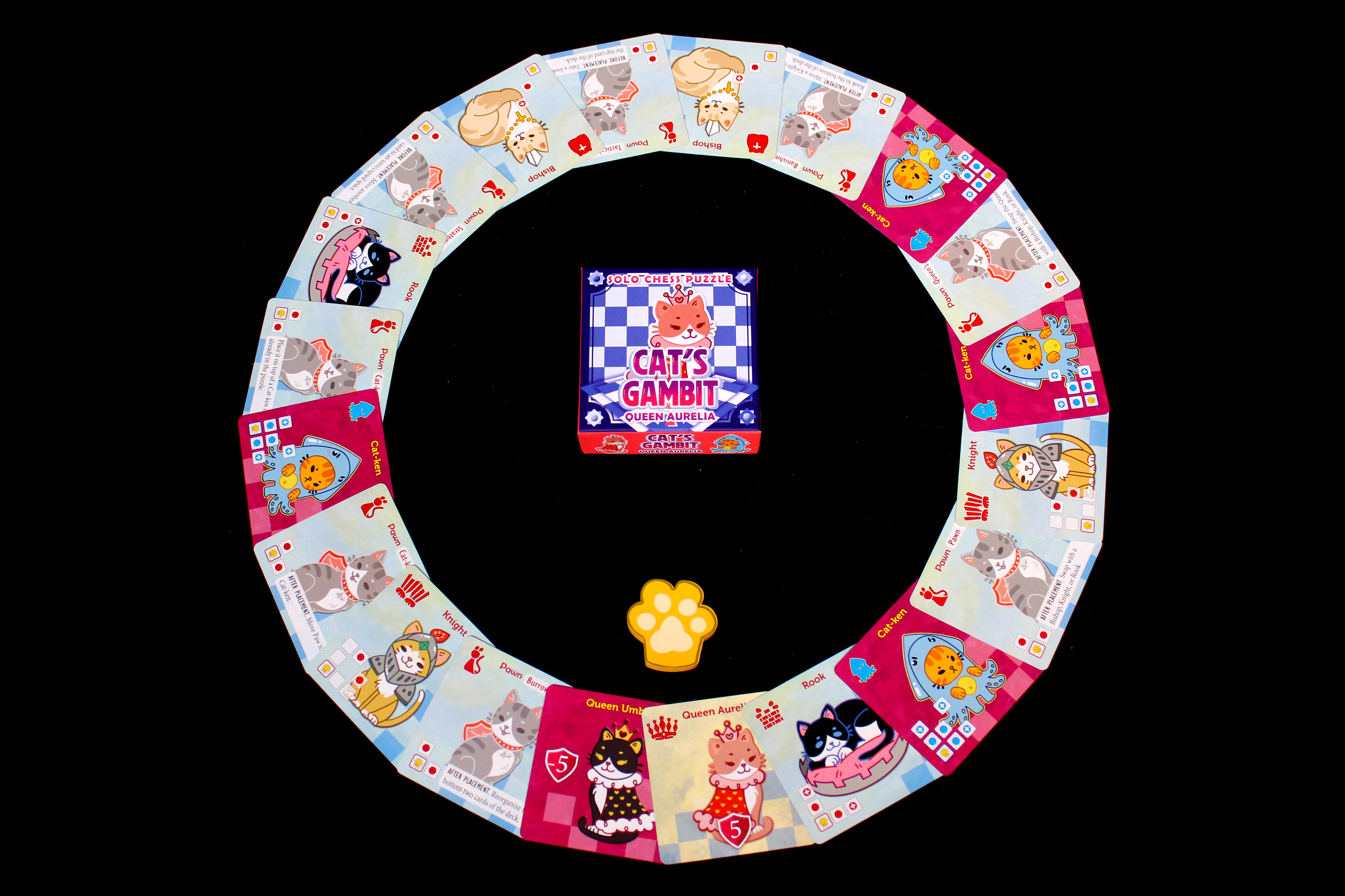 Cat's Gambit: Queen Aurelia Review: Solo Chess Puzzle